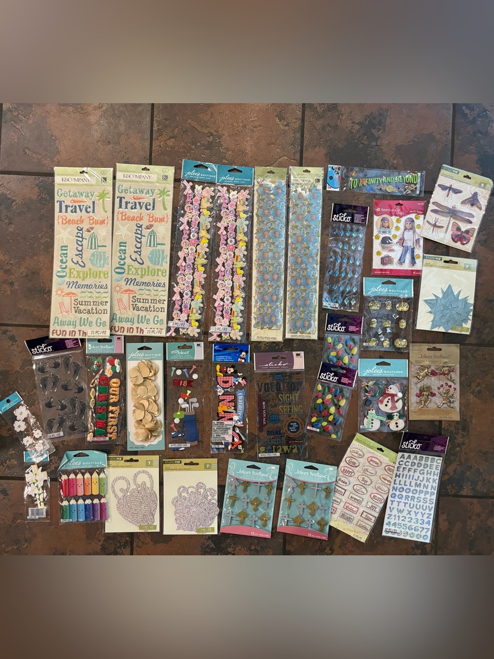 Assorted Embellishment Stickers - Crafting Accents scrapbooking #6